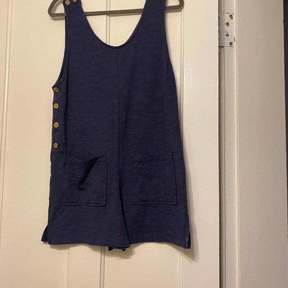 Navy Romper